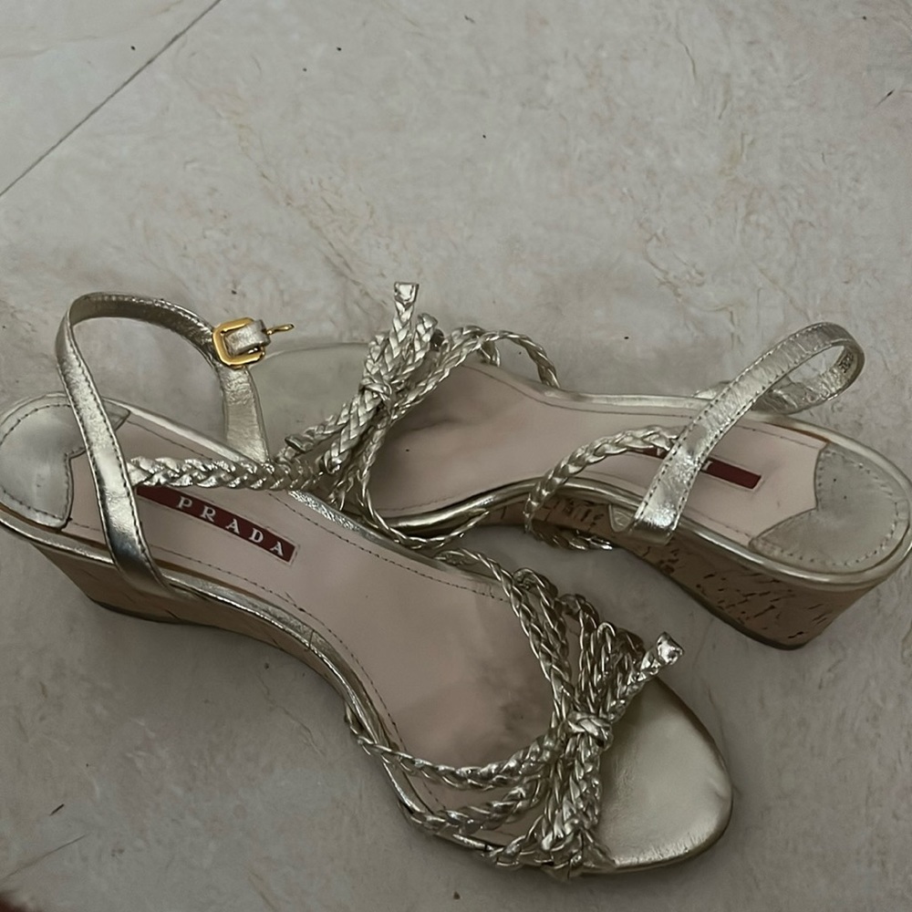 Prada wedge sandals